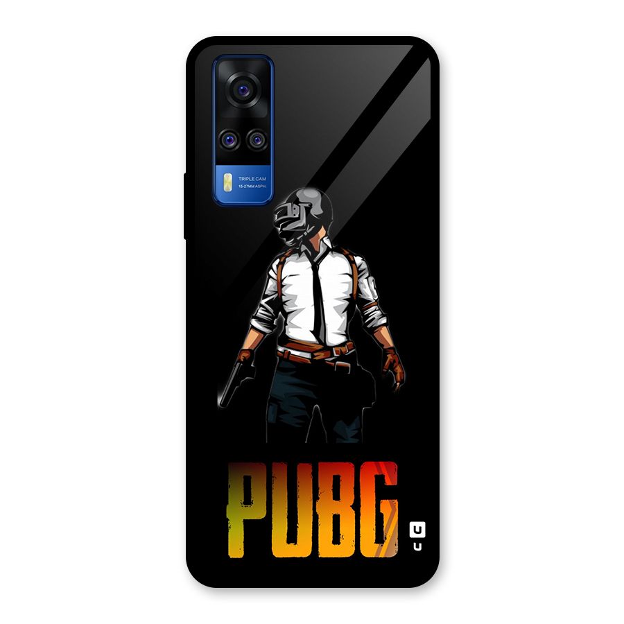 PUBG Game Art Glass Back Case for Vivo Y31