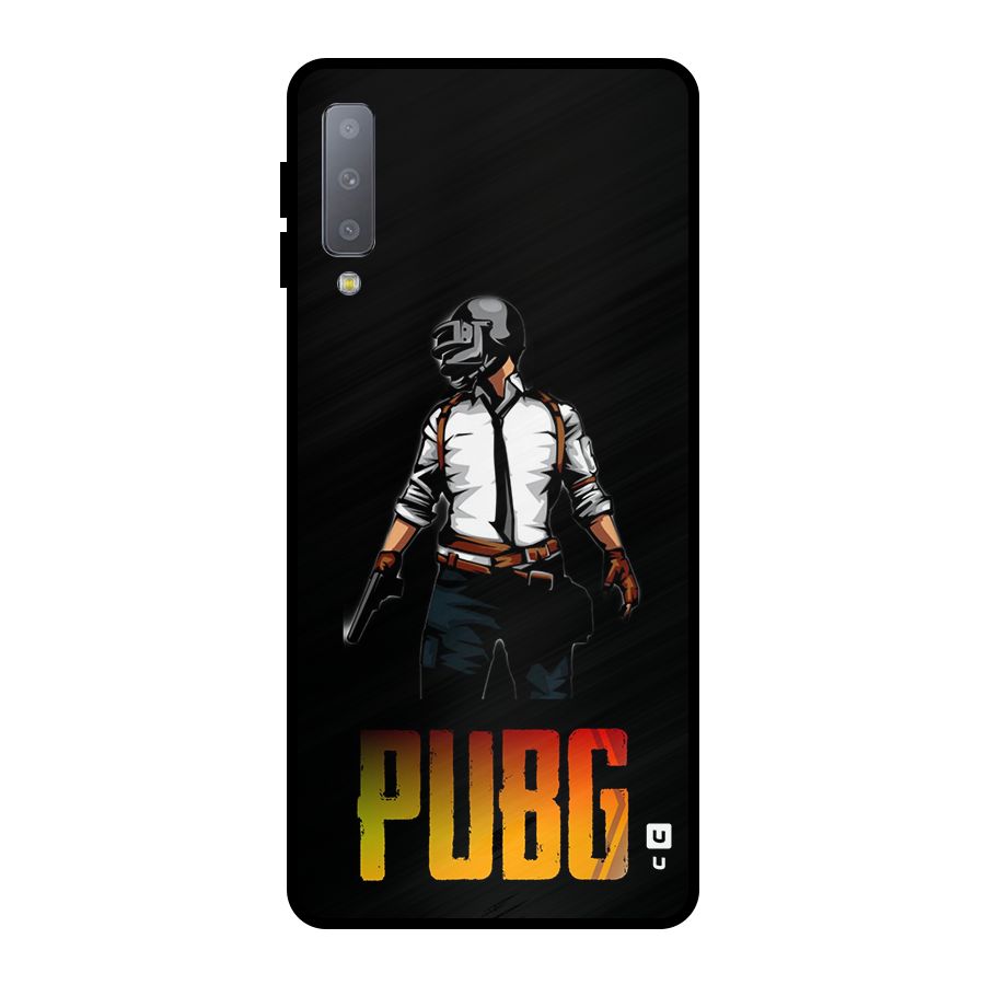 PUBG Game Art Metal Back Case for Galaxy A7 (2018)