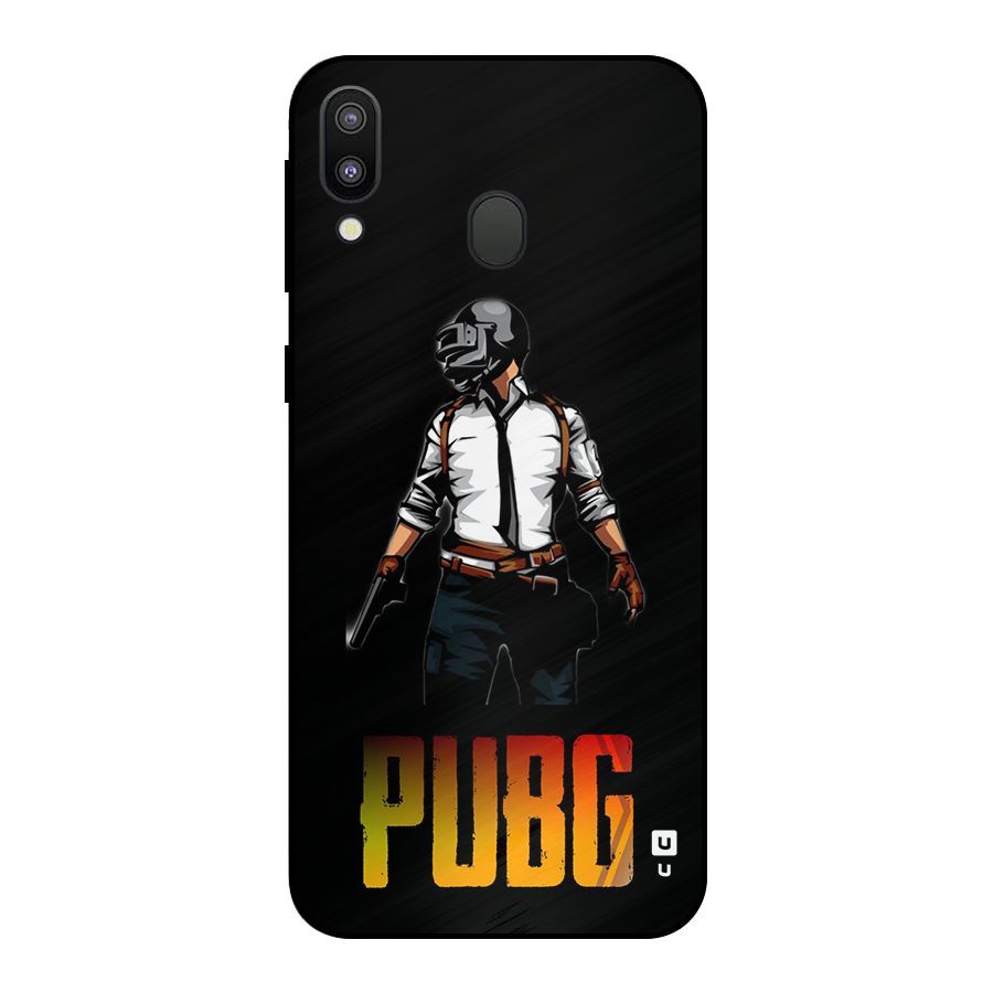 PUBG Game Art Metal Back Case for Galaxy M20