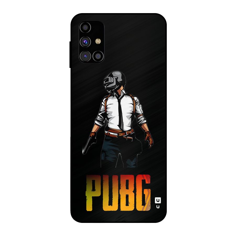 PUBG Game Art Metal Back Case for Galaxy M31s