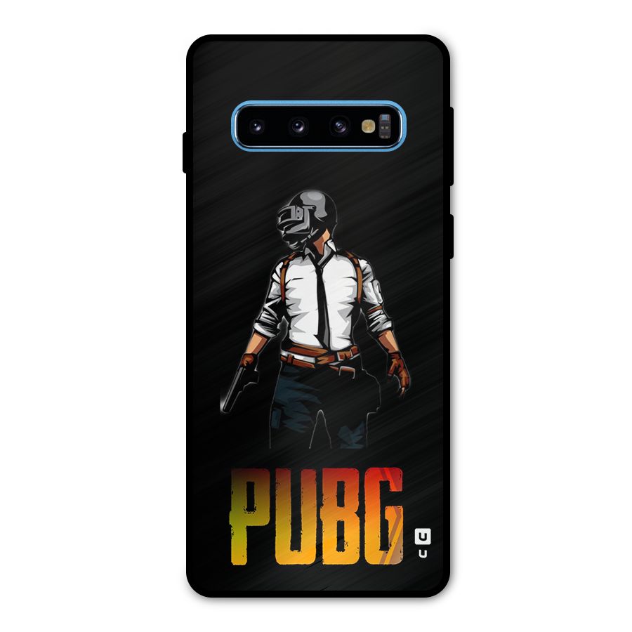PUBG Game Art Metal Back Case for Galaxy S10