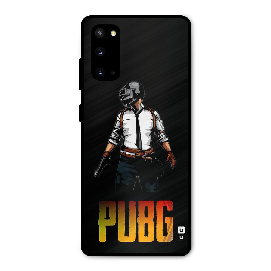 PUBG Game Art Metal Back Case for Galaxy S20