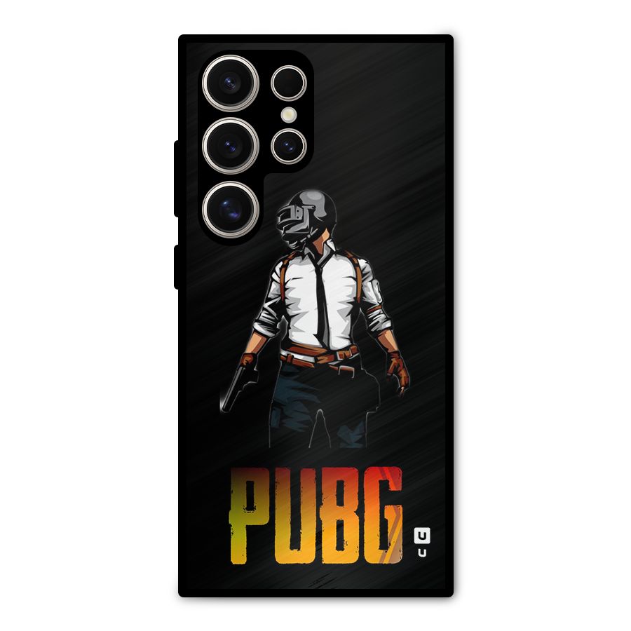 PUBG Game Art Metal Back Case for Galaxy S24 Ultra