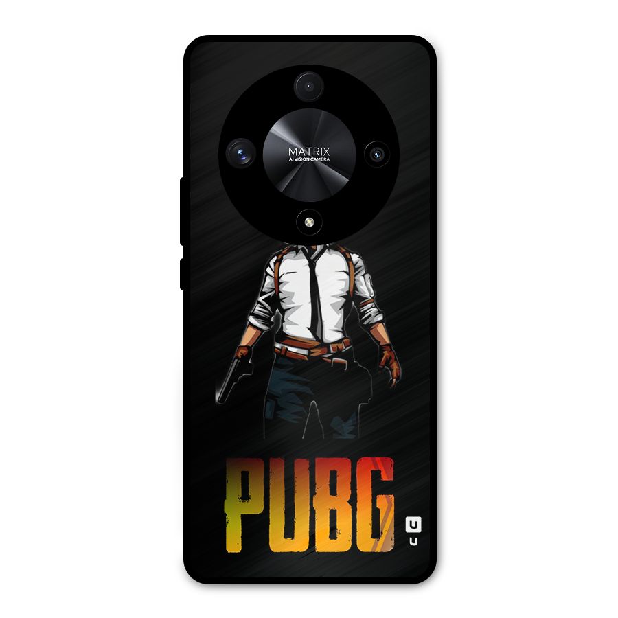 PUBG Game Art Metal Back Case for Honor X9b