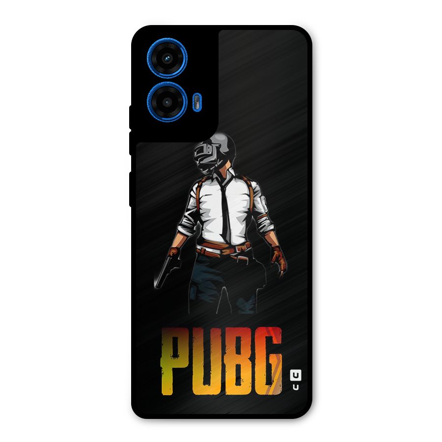 PUBG Game Art Metal Back Case for Moto G45