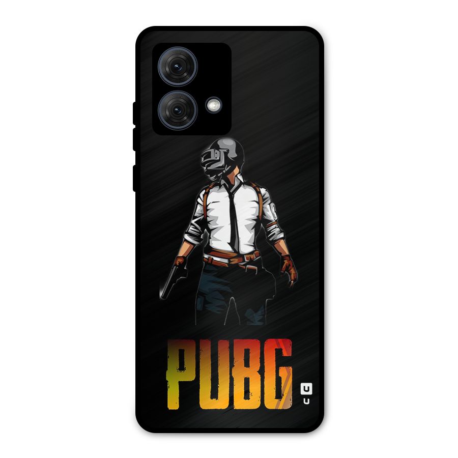 PUBG Game Art Metal Back Case for Moto G84