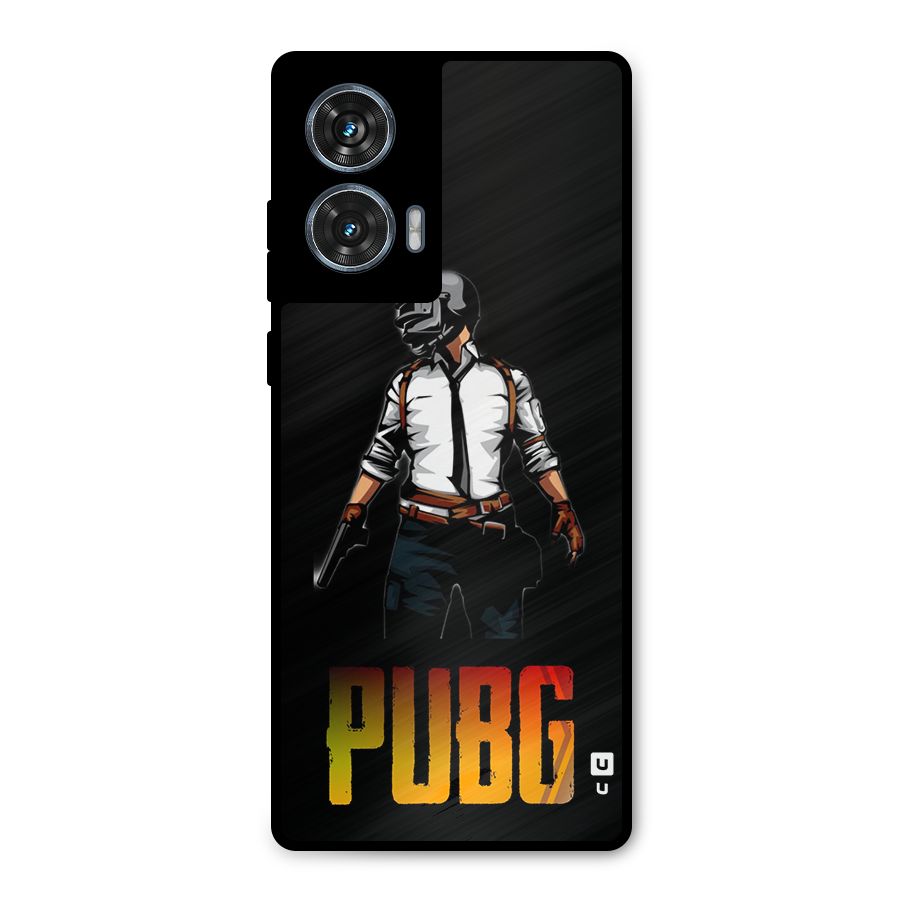 PUBG Game Art Metal Back Case for Motorola Edge 50 Fusion