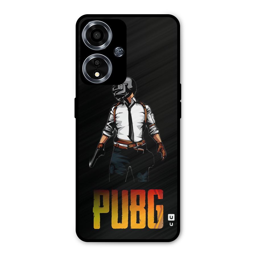 PUBG Game Art Metal Back Case for Oppo A59