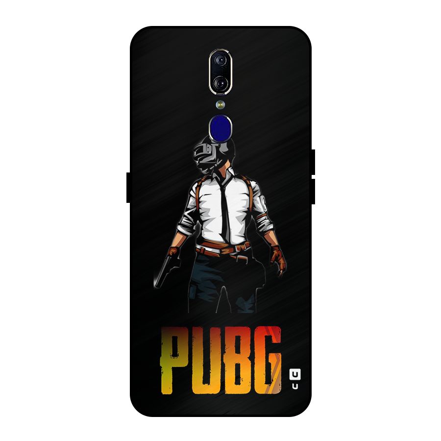 PUBG Game Art Metal Back Case for Oppo F11