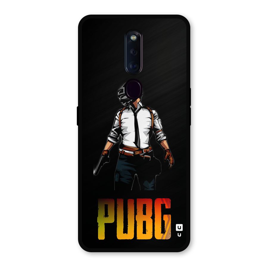 PUBG Game Art Metal Back Case for Oppo F11 Pro