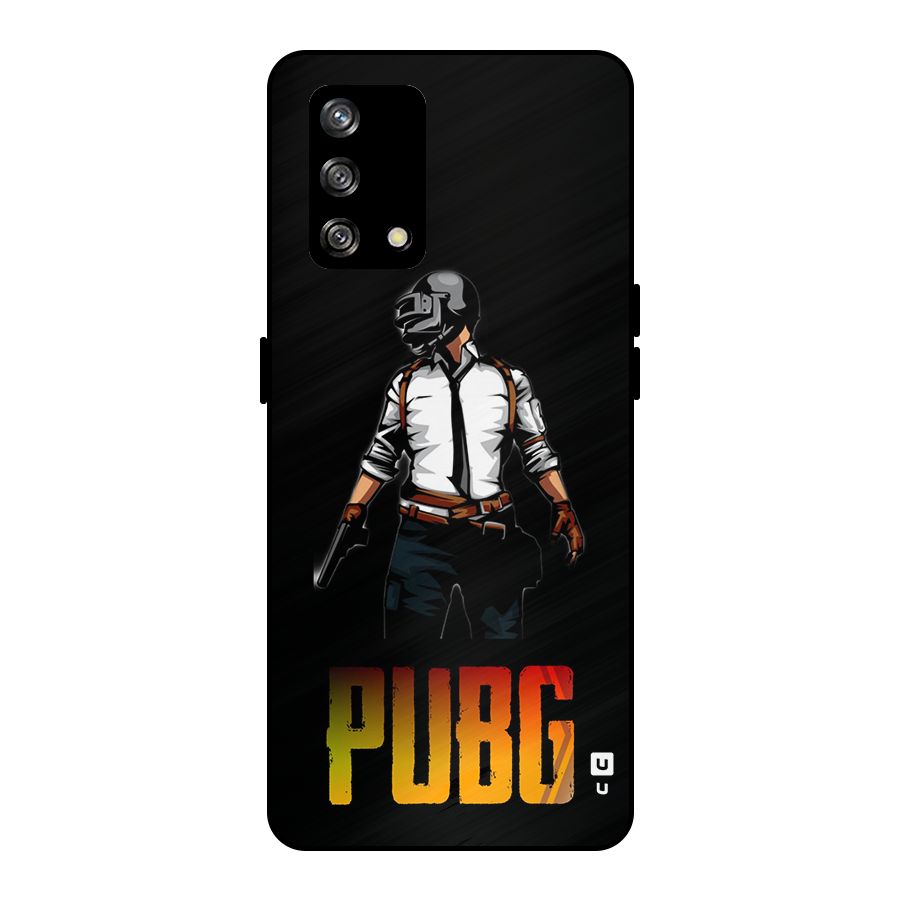 PUBG Game Art Metal Back Case for Oppo F19