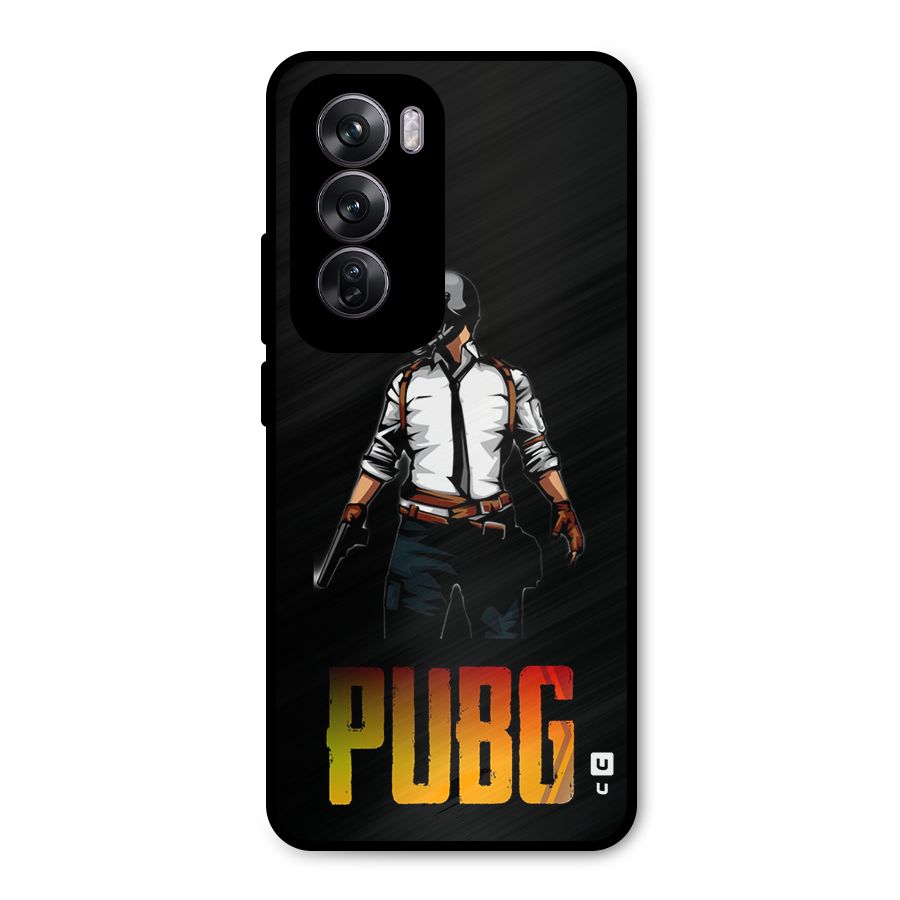 PUBG Game Art Metal Back Case for Oppo Reno12 Pro