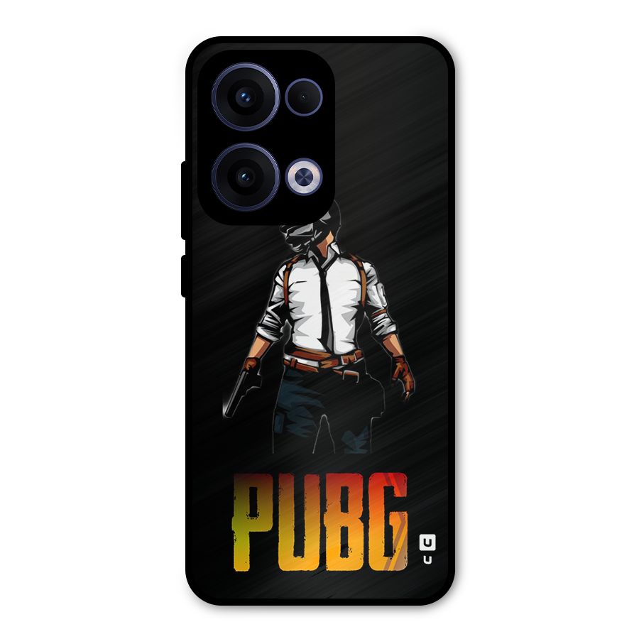 PUBG Game Art Metal Back Case for Oppo Reno13