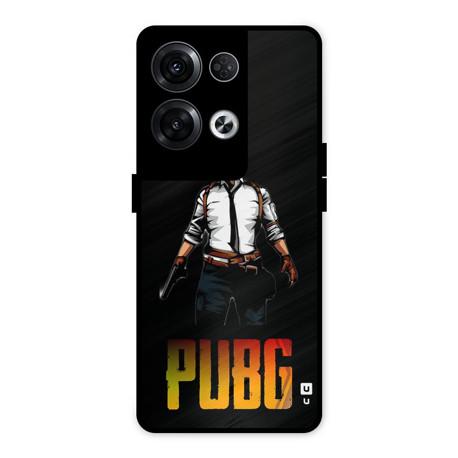 PUBG Game Art Metal Back Case for Oppo Reno8 Pro 5G