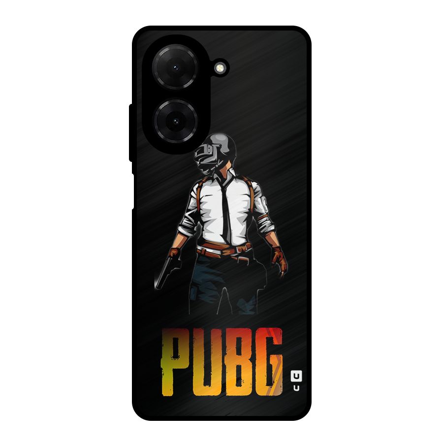 PUBG Game Art Metal Back Case for Poco C71