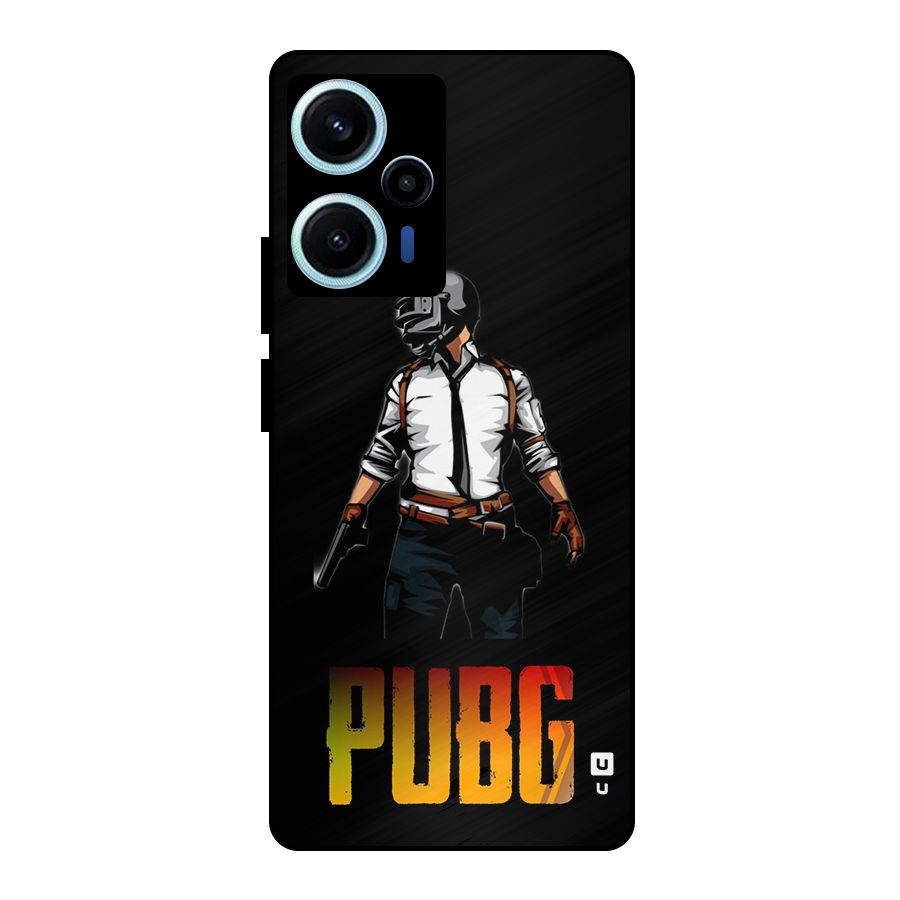 PUBG Game Art Metal Back Case for Poco F5