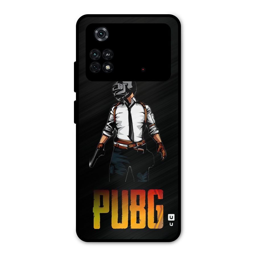PUBG Game Art Metal Back Case for Poco M4 Pro 4G