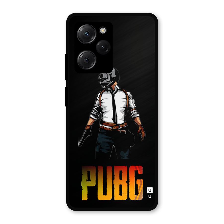 PUBG Game Art Metal Back Case for Poco X5 Pro