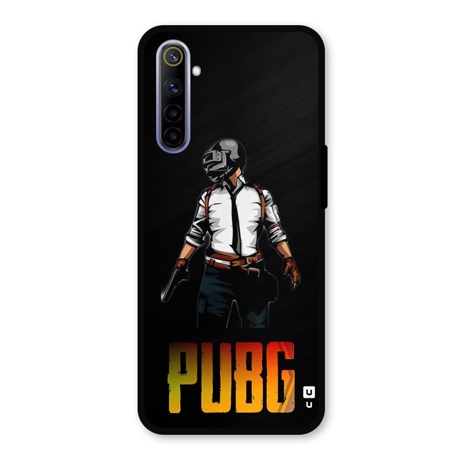 PUBG Game Art Metal Back Case for Realme 6
