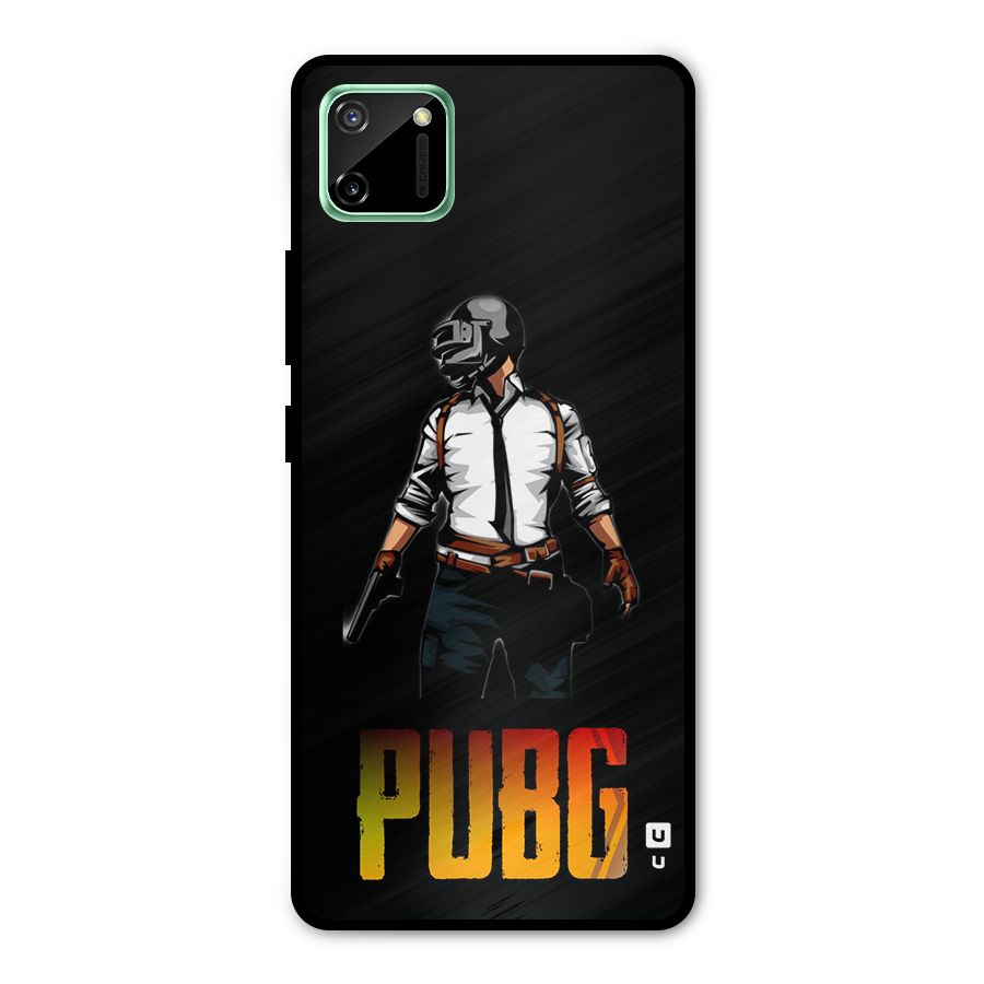 PUBG Game Art Metal Back Case for Realme C11