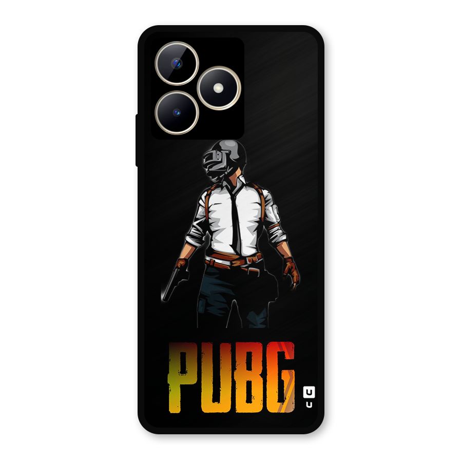 PUBG Game Art Metal Back Case for Realme C53