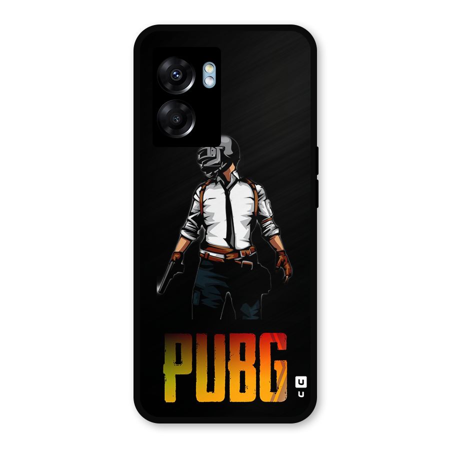 PUBG Game Art Metal Back Case for Realme Narzo 50 5G