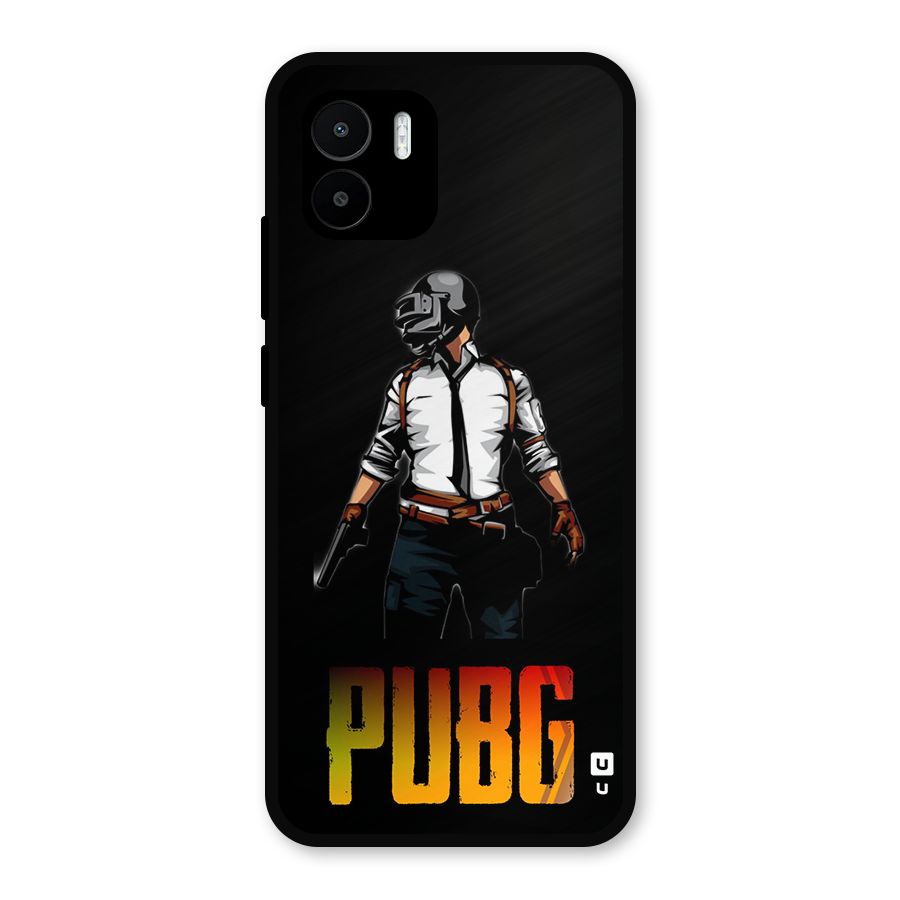PUBG Game Art Metal Back Case for Redmi A2