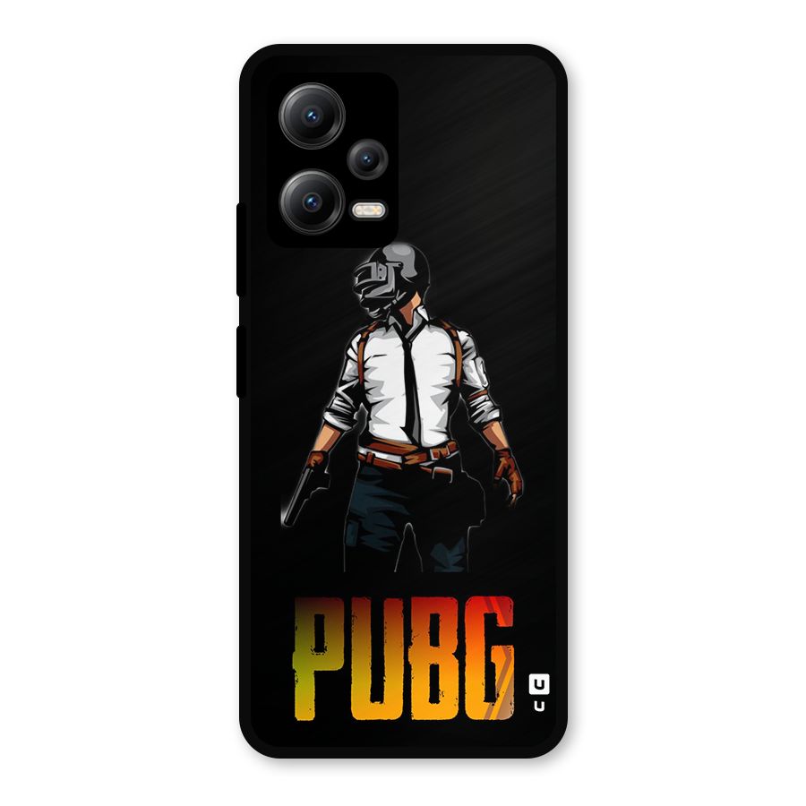 PUBG Game Art Metal Back Case for Redmi Note 12 5G