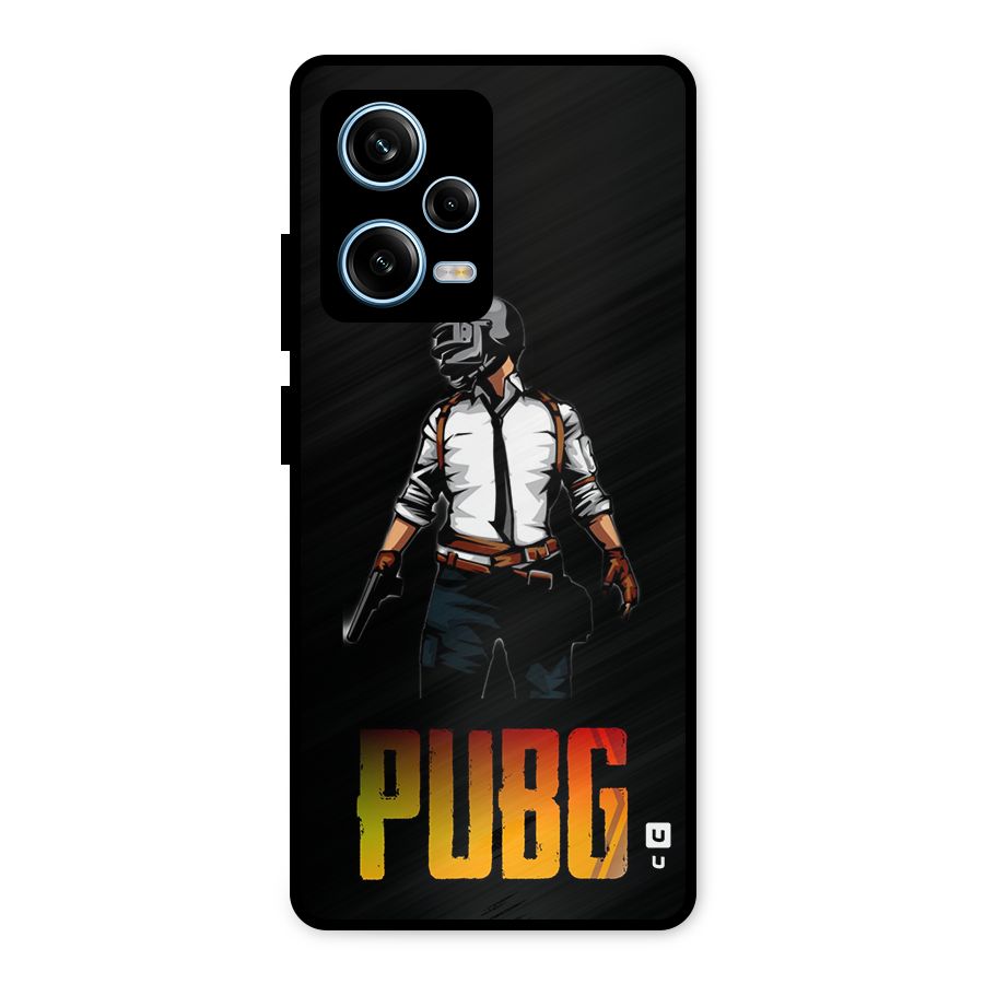 PUBG Game Art Metal Back Case for Redmi Note 12 Pro