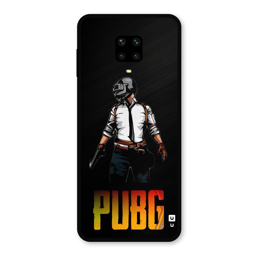 PUBG Game Art Metal Back Case for Redmi Note 9 Pro