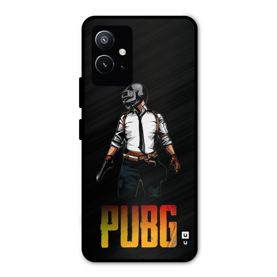 PUBG Game Art Metal Back Case for Vivo T1 5G