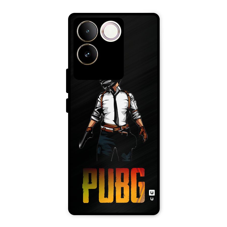 PUBG Game Art Metal Back Case for Vivo T2 Pro