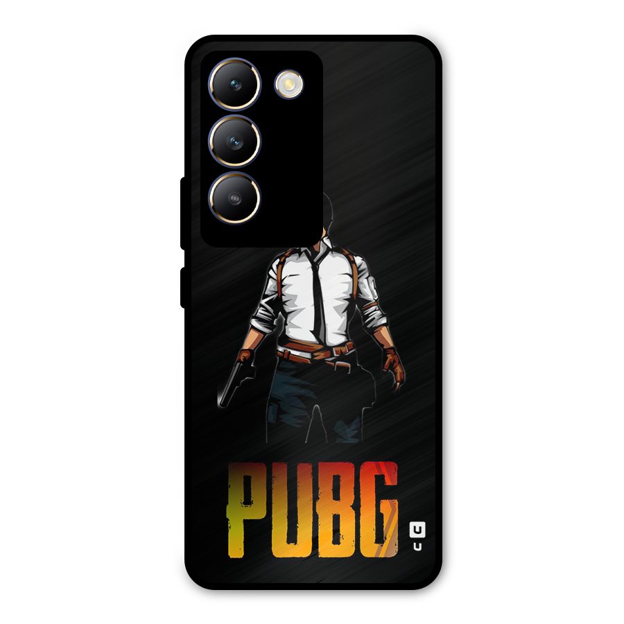 PUBG Game Art Metal Back Case for Vivo T3 5G