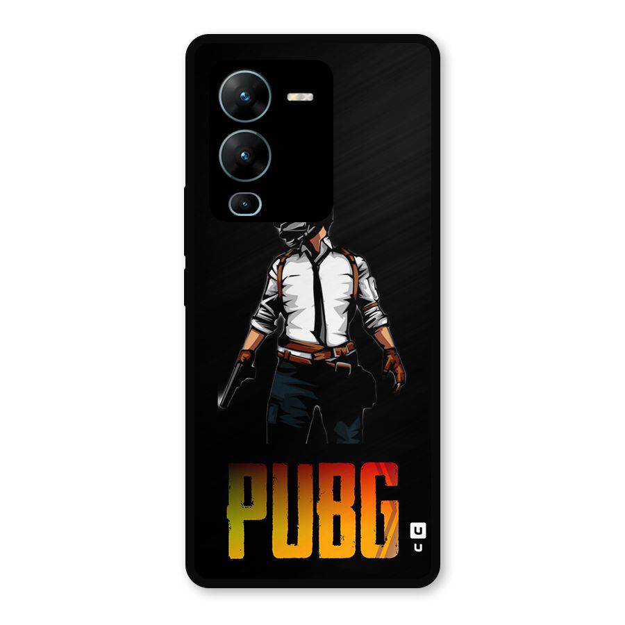 PUBG Game Art Metal Back Case for Vivo V25 Pro