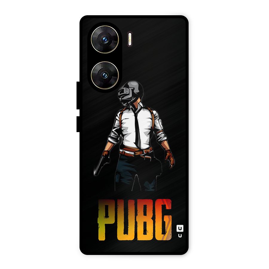 PUBG Game Art Metal Back Case for Vivo V29e