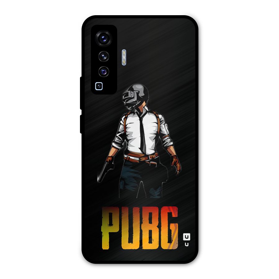 PUBG Game Art Metal Back Case for Vivo X50