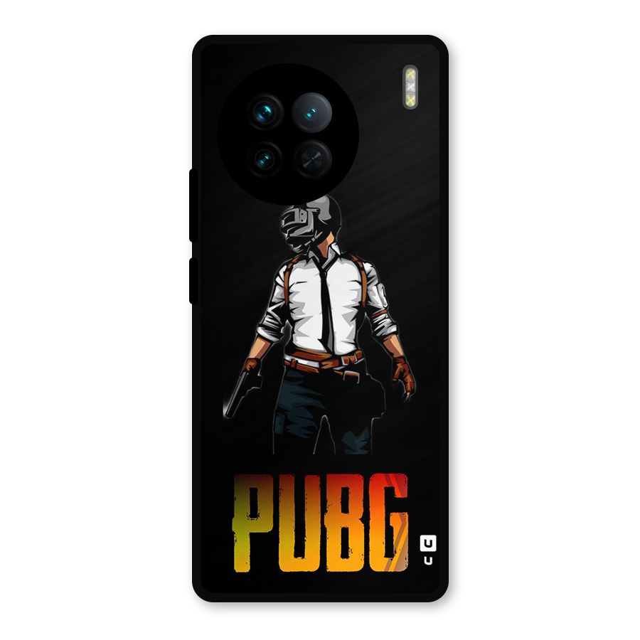 PUBG Game Art Metal Back Case for Vivo X90
