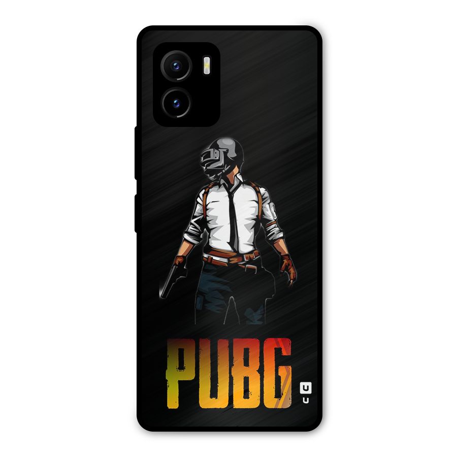 PUBG Game Art Metal Back Case for Vivo Y15s