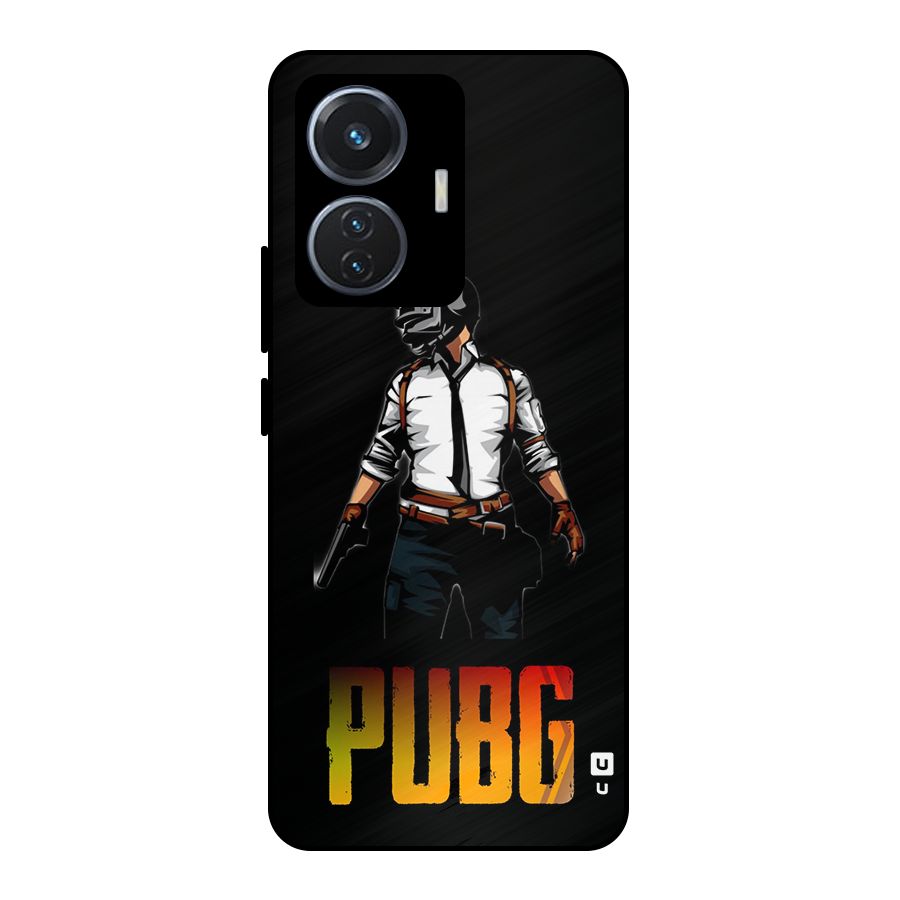 PUBG Game Art Metal Back Case for iQOO Z6 44W