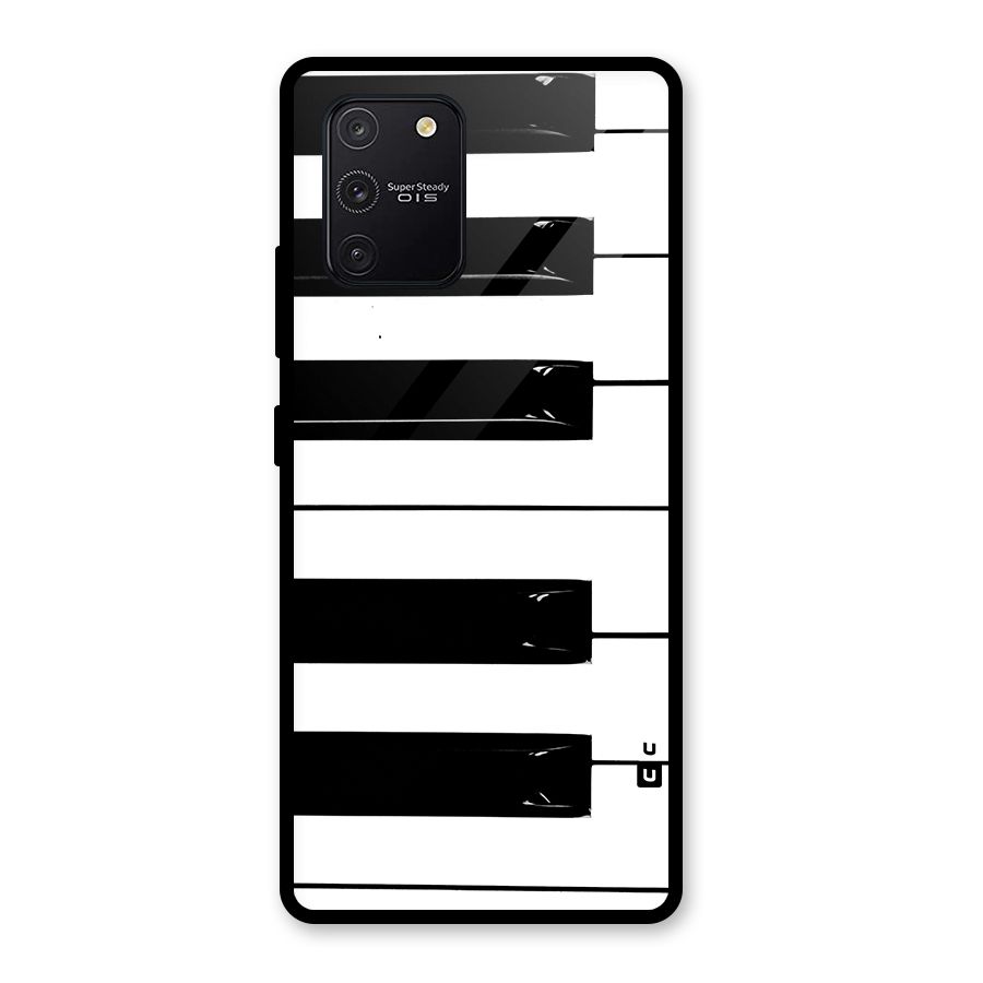 Paino Keys Printed Classy Glass Back Case for Galaxy S10 Lite