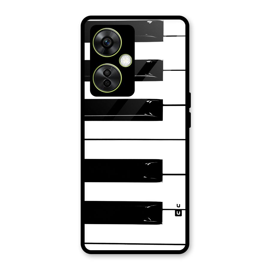 Paino Keys Printed Classy Glass Back Case for OnePlus Nord CE 3 Lite