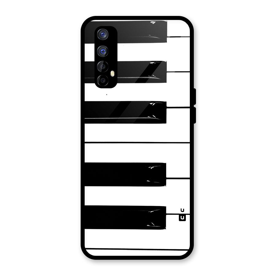 Paino Keys Printed Classy Glass Back Case for Realme 7
