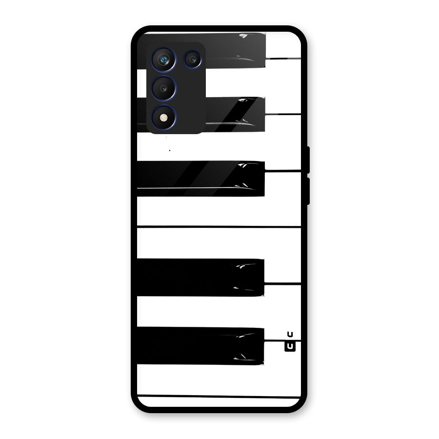Paino Keys Printed Classy Glass Back Case for Realme 9 5G Speed