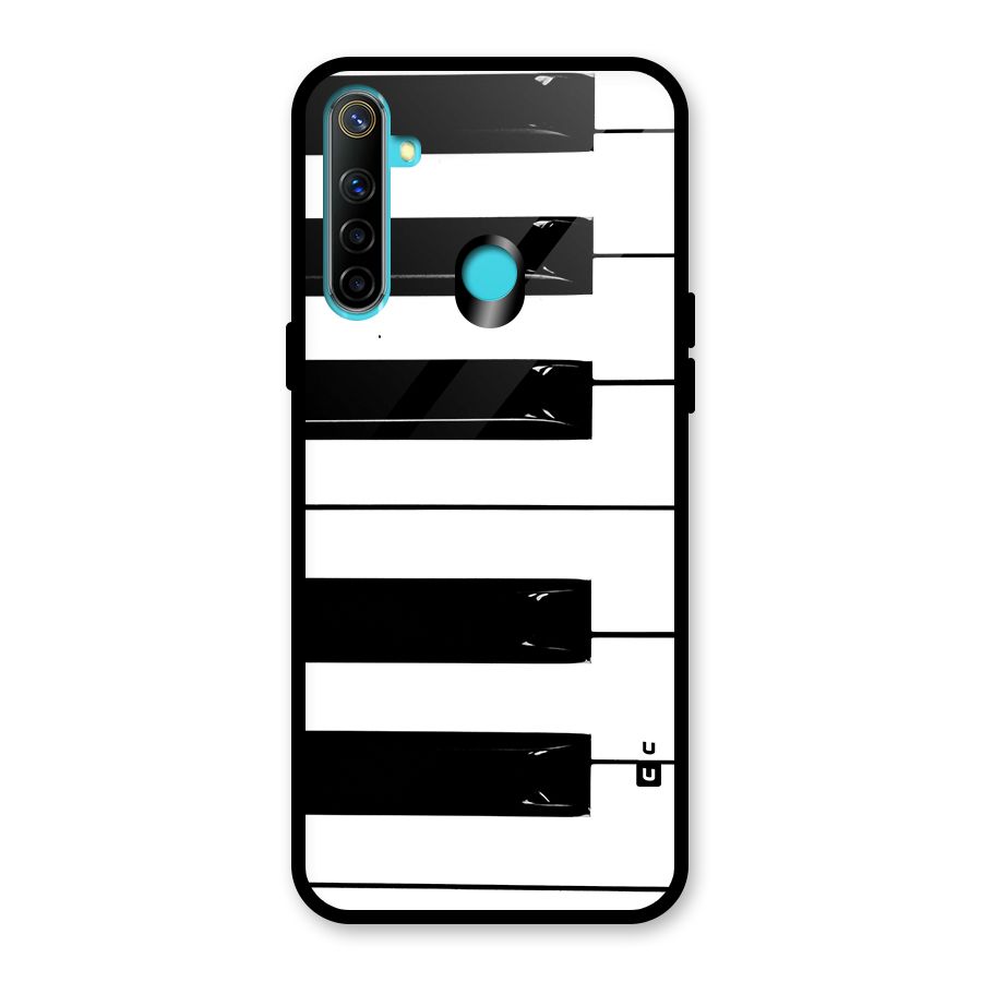Paino Keys Printed Classy Glass Back Case for Realme Narzo 10