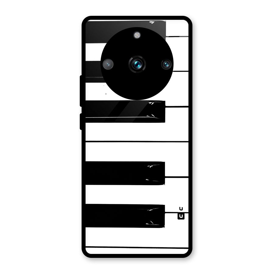 Paino Keys Printed Classy Glass Back Case for Realme Narzo 60 Pro