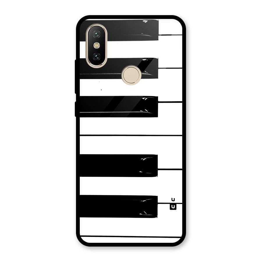 Paino Keys Printed Classy Glass Back Case for Redmi A2