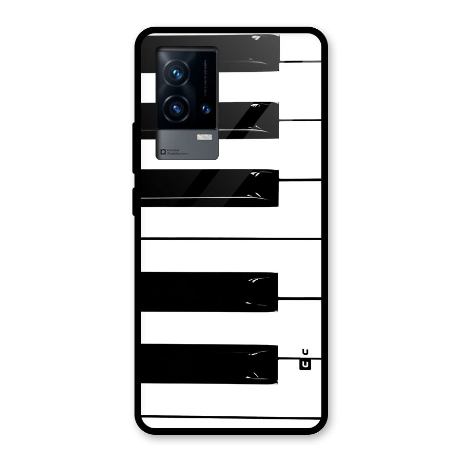 Paino Keys Printed Classy Glass Back Case for iQOO 9 5G