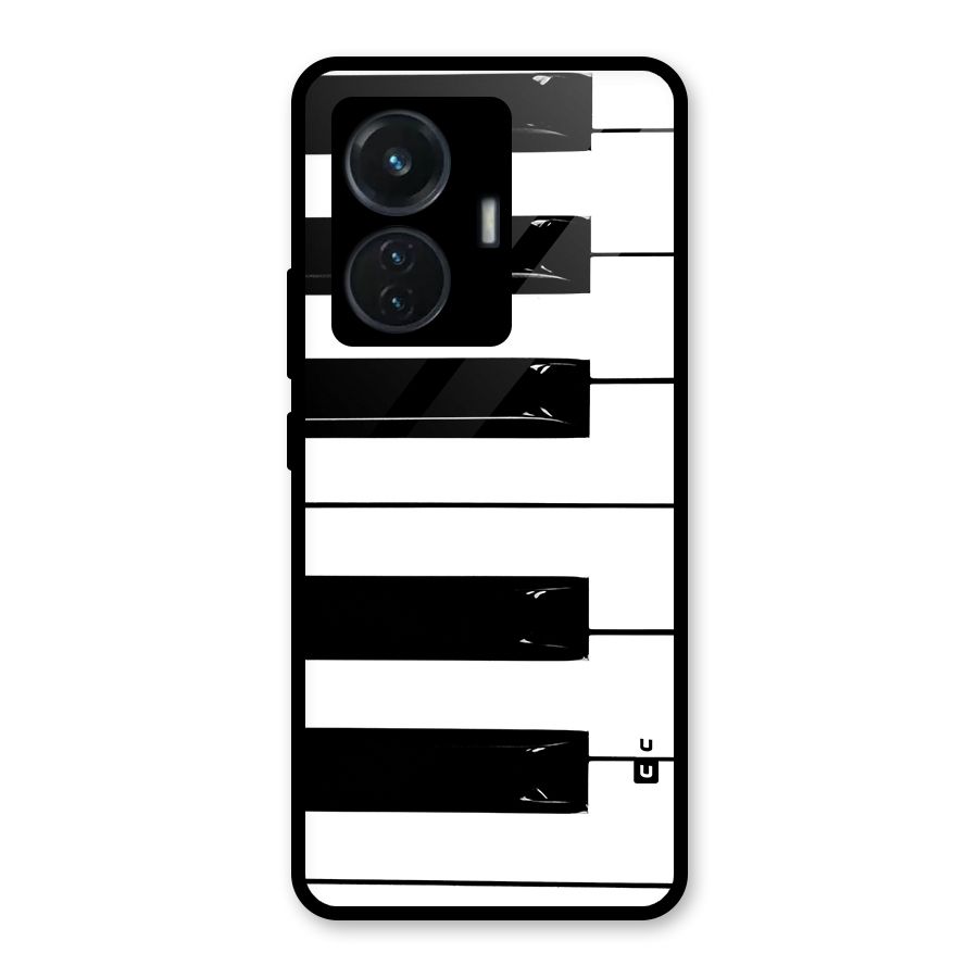 Paino Keys Printed Classy Glass Back Case for iQOO Z6 44W