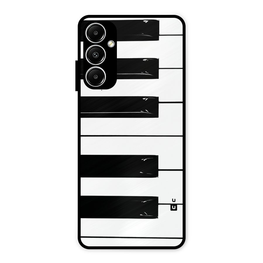 Paino Keys Printed Classy Metal Back Case for Galaxy A05s