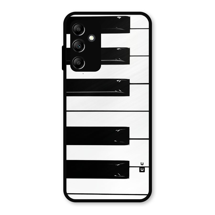 Paino Keys Printed Classy Metal Back Case for Galaxy A14 5G